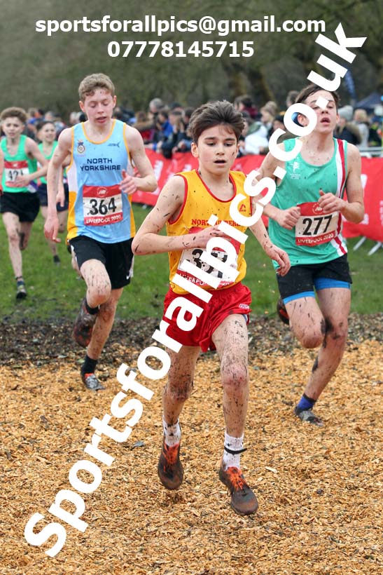 Junior boys, 2020 New Balance English Schools Champs., Sefton Park, Liverpool. Photo: David T. Hewitson/Sports for All Pics
